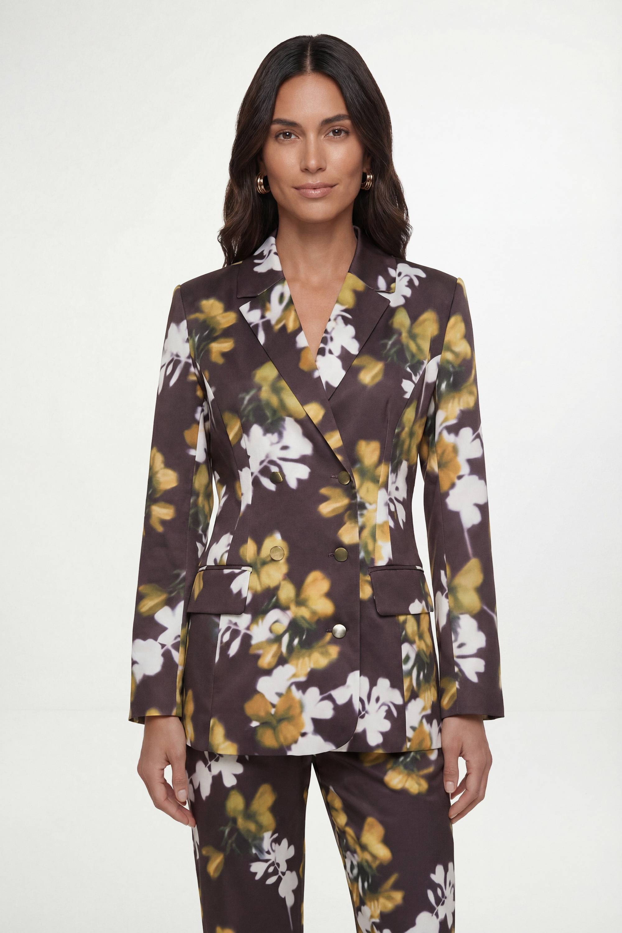 Wallis Ensemble Coordonné Blazer Fleuri En Satin
