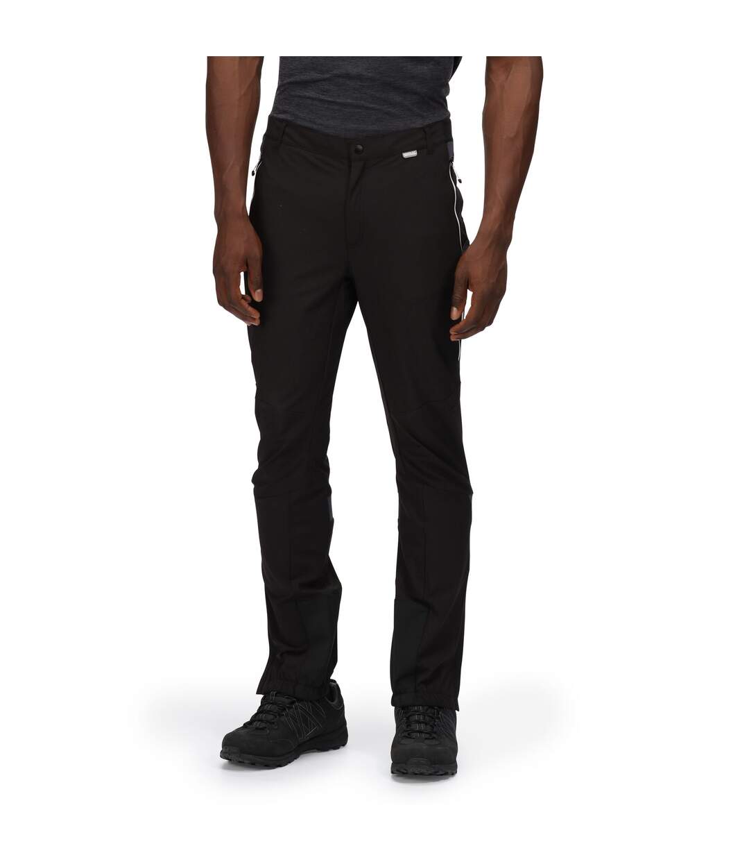 Regatta - Pantalon de randonnée MOUNTAIN - Homme (Noir / Gris sombre) - UTRG7019