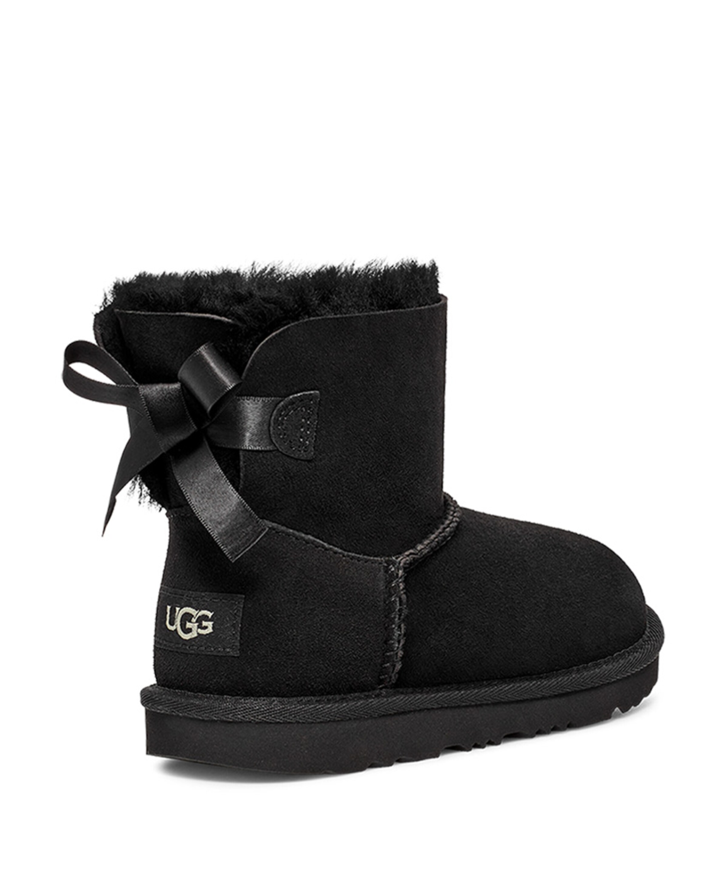 Ugg K MINI BAILEY BOW II meisjes enkellaarzen zwart