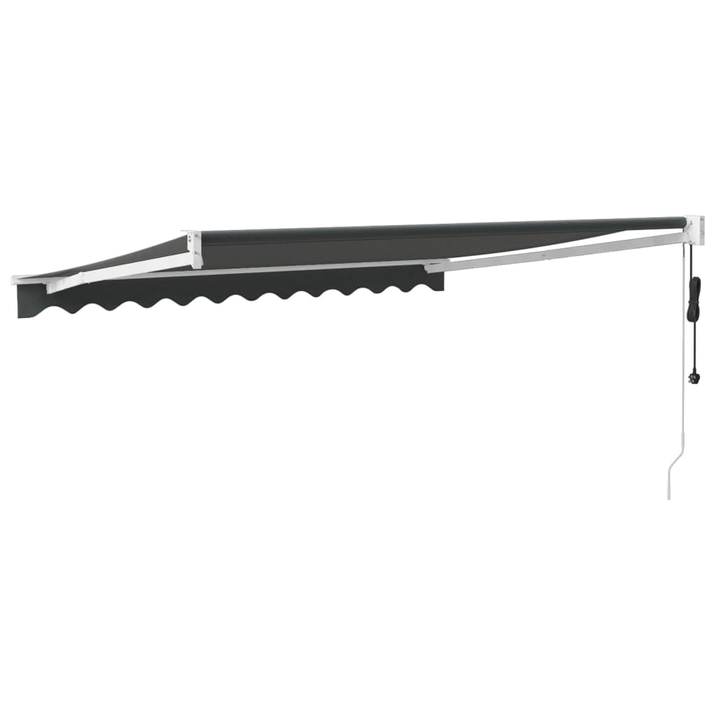 Auvent rétractable automatique anthracite 3x2,5 m