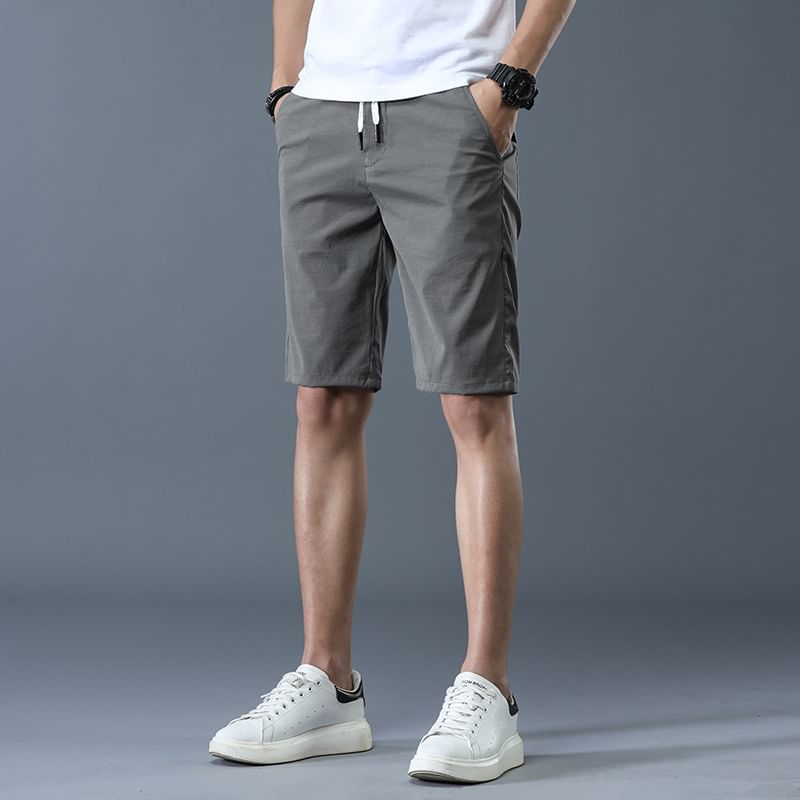 Lefitt - Mid Rise Plain Shorts