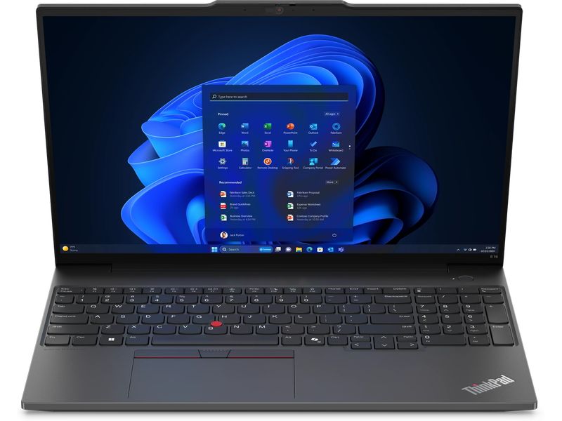 Lenovo Notebook ThinkPad E16 Gen. 2 (AMD) Handlicher und leistungsfähiger Business-Laptop mit erweitertem Sicherheitsmanagement