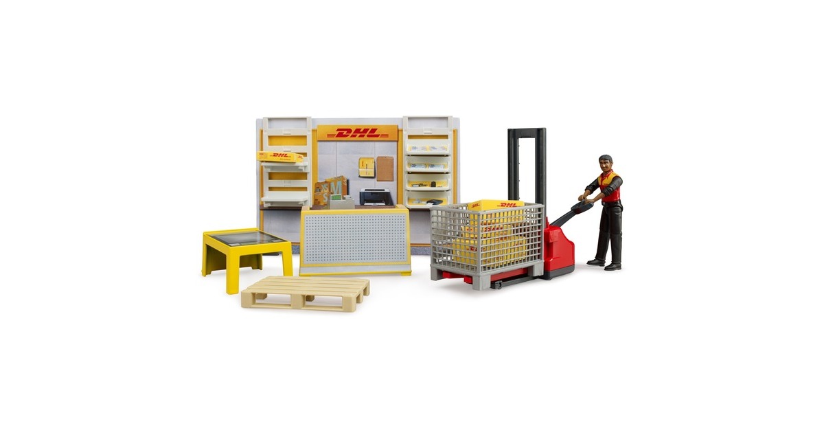 bruderbworld DHL shop Speelset  (62251)