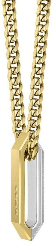 BOSS - Heren Ketting - Lichtgeelgouden en Roestvrij Staal - 56cm