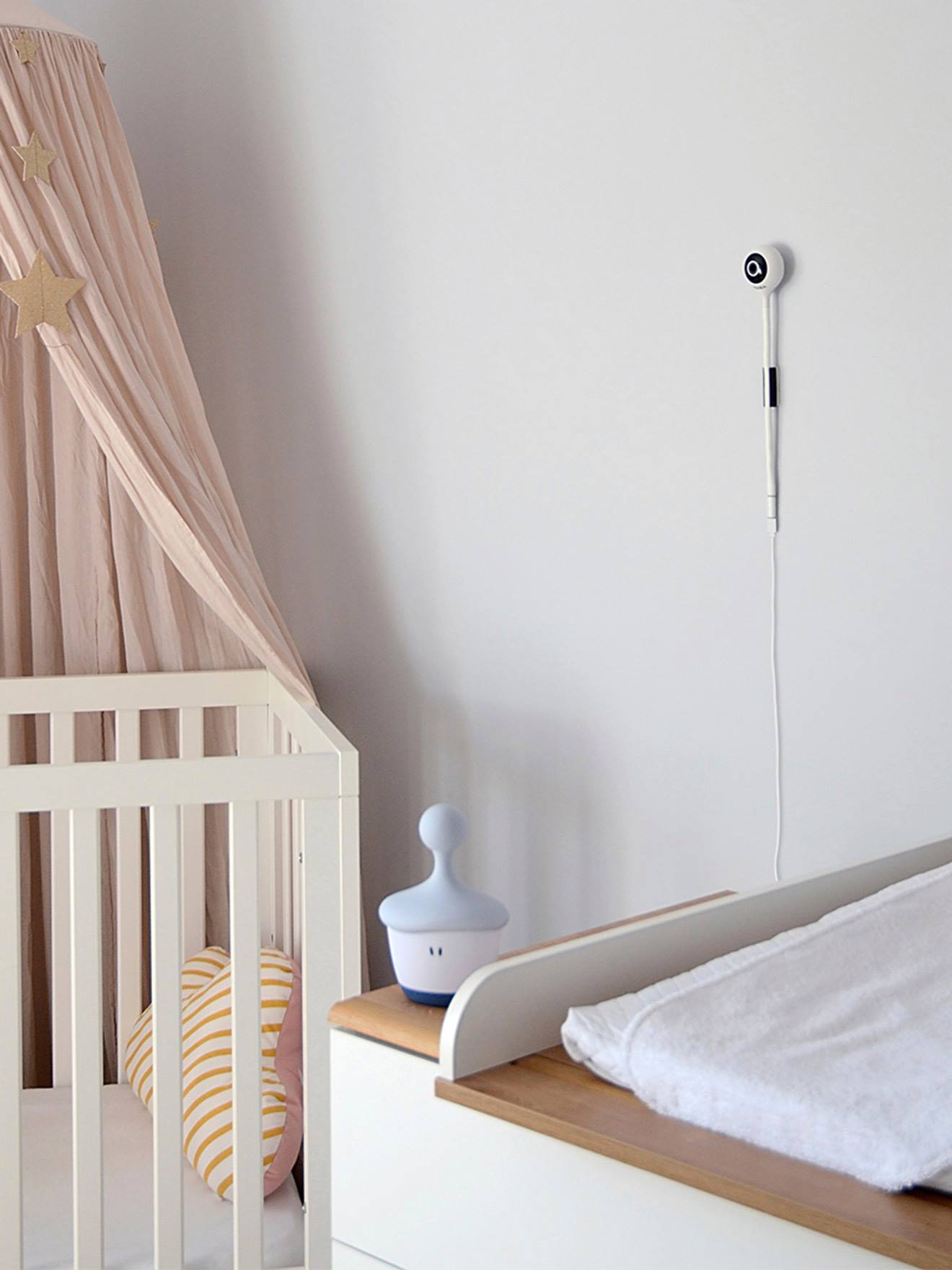 Monitor de vídeo para bebês Zen Connect BEABA branco suave