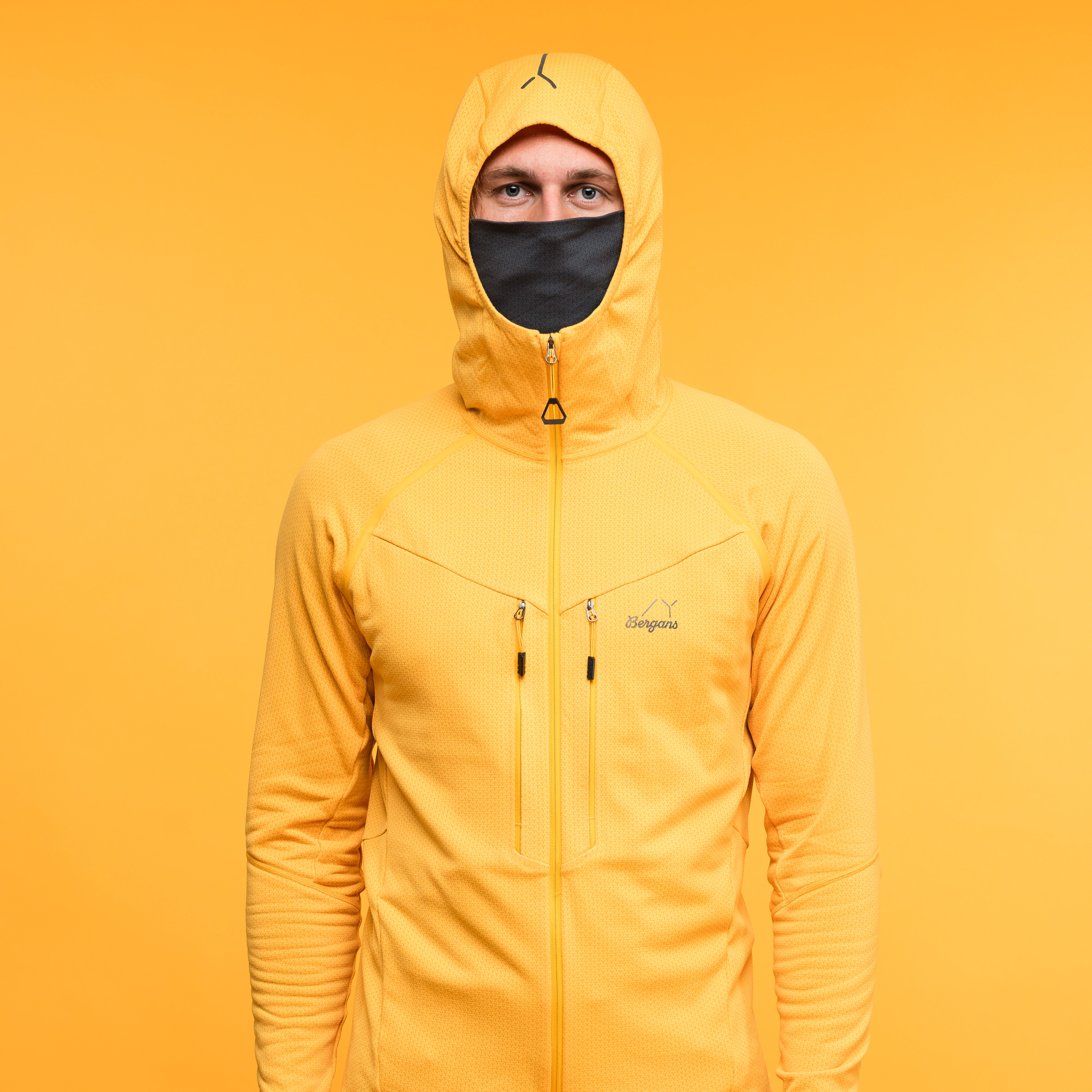 Y MountainLine Wooltech Midlayer Jacket Men Mango Yellow