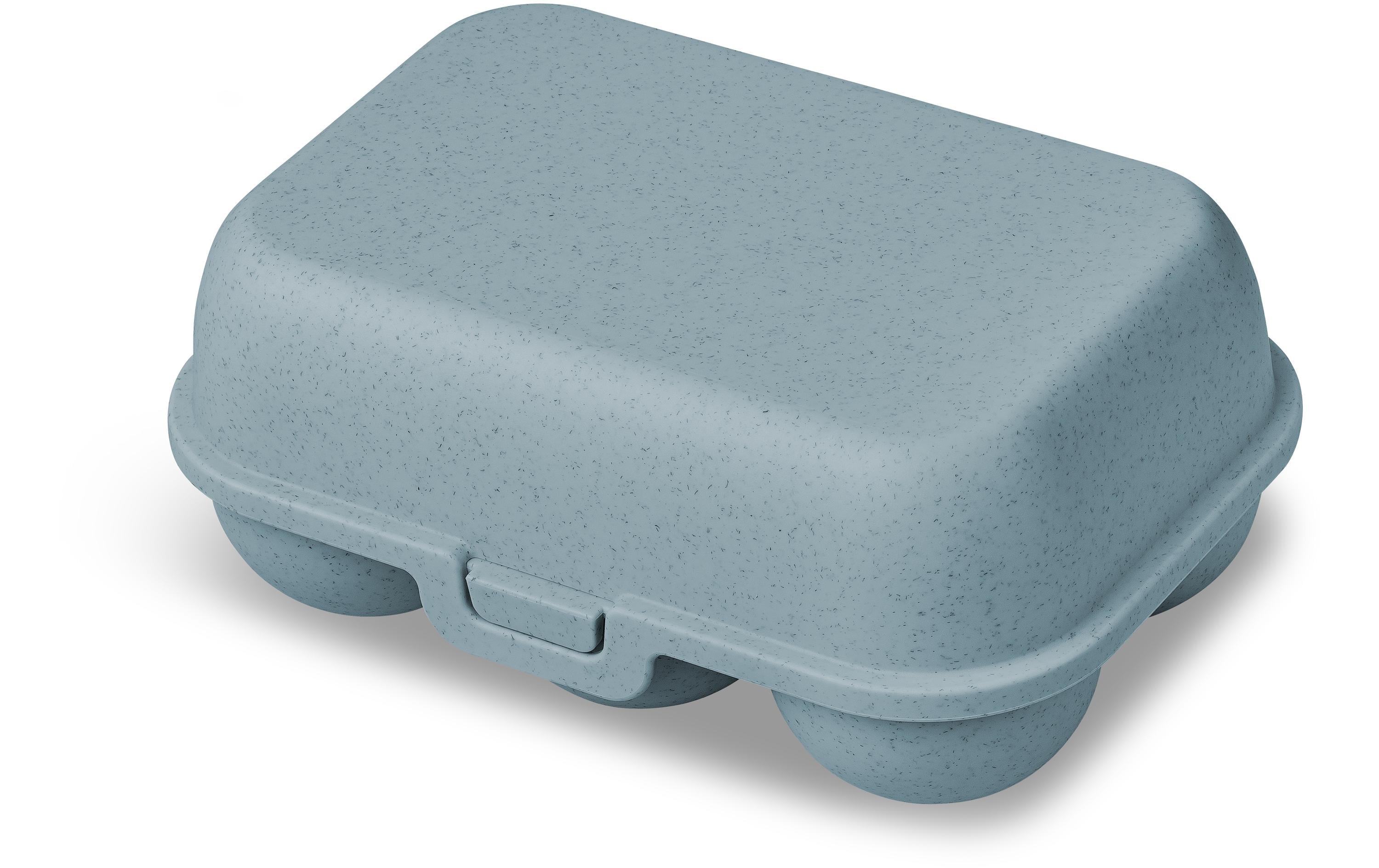 Eierbox To Go mini 17 cm x 11.8 cm, BlauMehrweg Aufbewahrungsbox für Eier