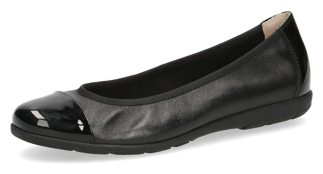 Caprice Ballerina  Loafer, Slipper, Festtags Schuh mit Lack-Details