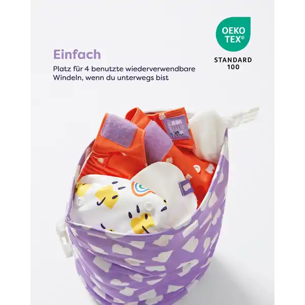Bambino Mio Wetbag für unterwegs lila