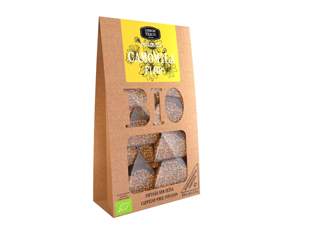 INFUSÃO LISBON TEA CO. CAMOMILA BIO 15 SAQUETAS