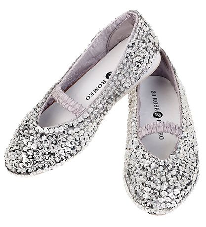 Souza Kostüm - Ballerina Schuhe m. Pailletten - Lily - Silber