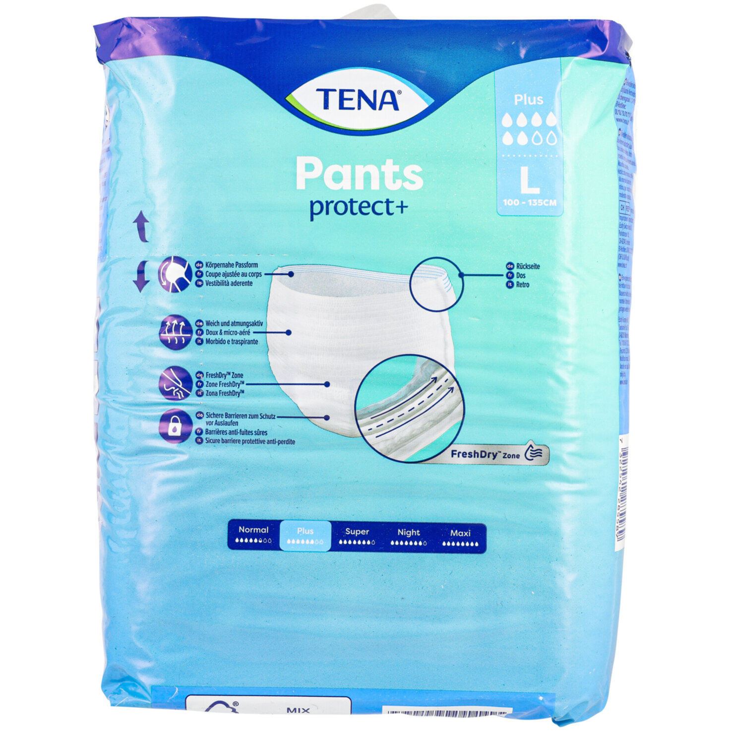 Tena Inkontinenz-Pants protect+ Plus Large 8 Stück