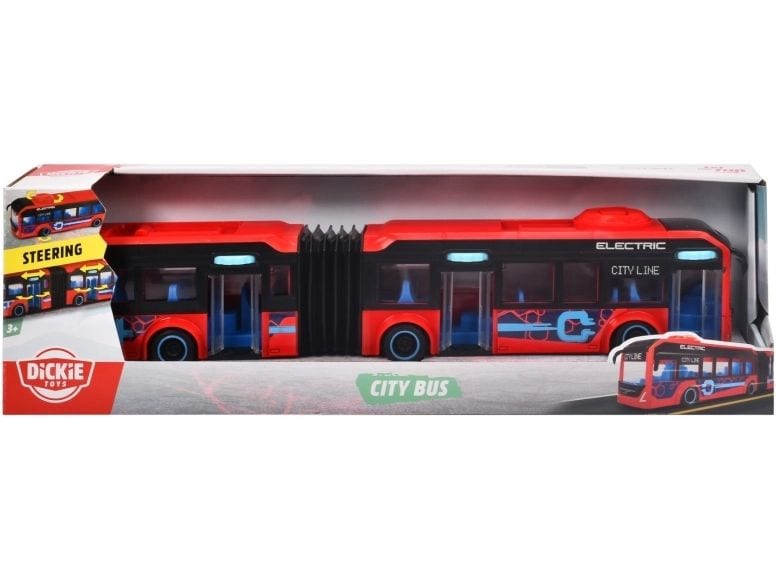 Dickie Toys City Volvo City Bus Lenkbarer City Bus zum Spielen