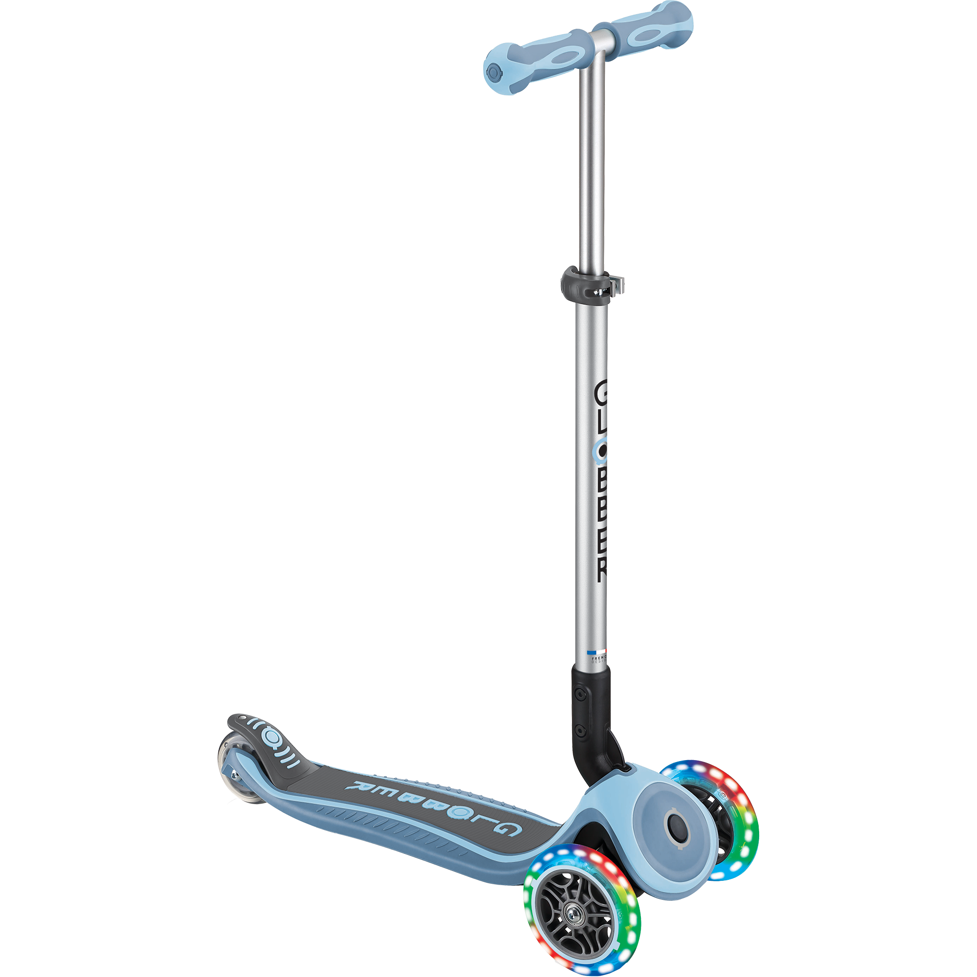 Globber Primo Foldable Premium Lights Scooter Kinder maya blue