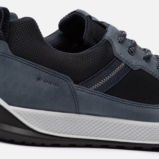 Ecco Byway Tred Sneakers blauw Leer