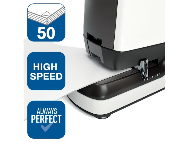 Elektrisk hæftemaskine Rapid Pro 90ec hvid - til 50 ark