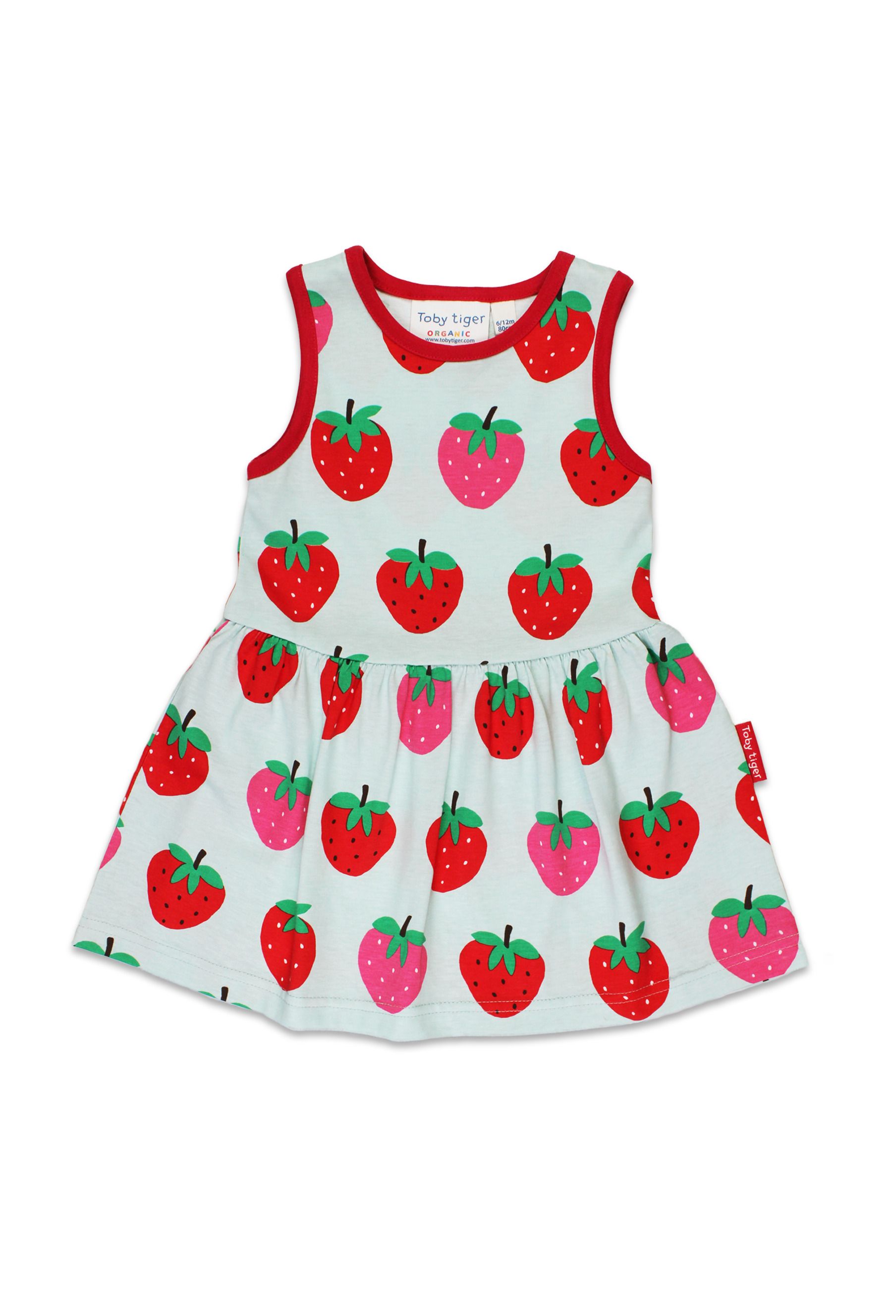 Toby Tiger Sommerkleid mit Erdbeer-Print