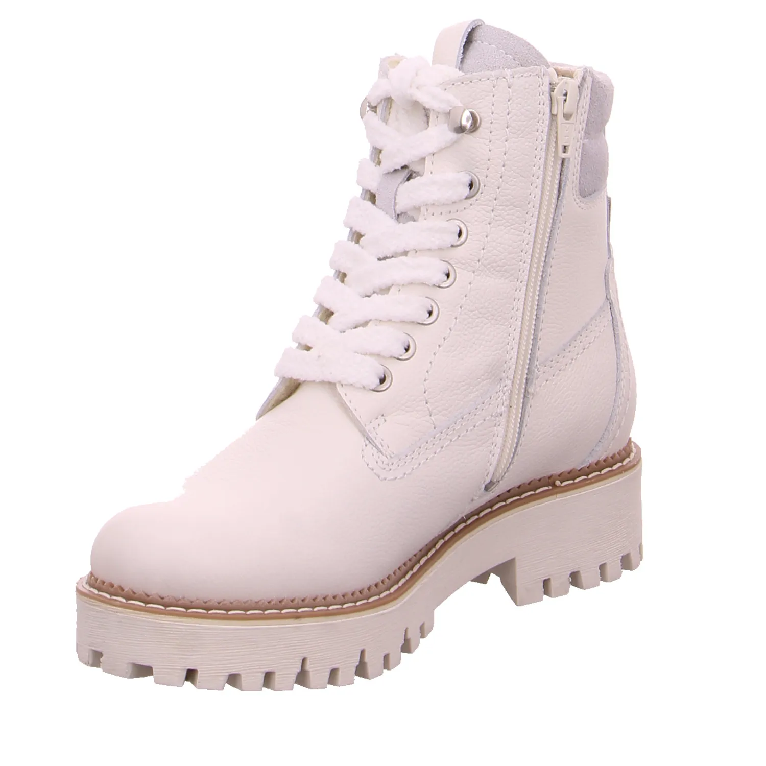 TAMARIS Boot Offwhite Leder  mit Primaloft