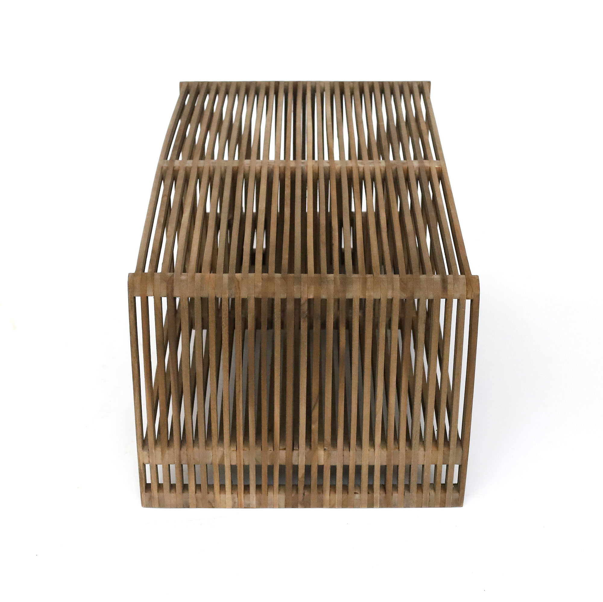 Couchtisch 'Fencer', aus recyceltem Teak, B 85 cm, L 50 cm, H 40 cm von fischer's lagerhaus