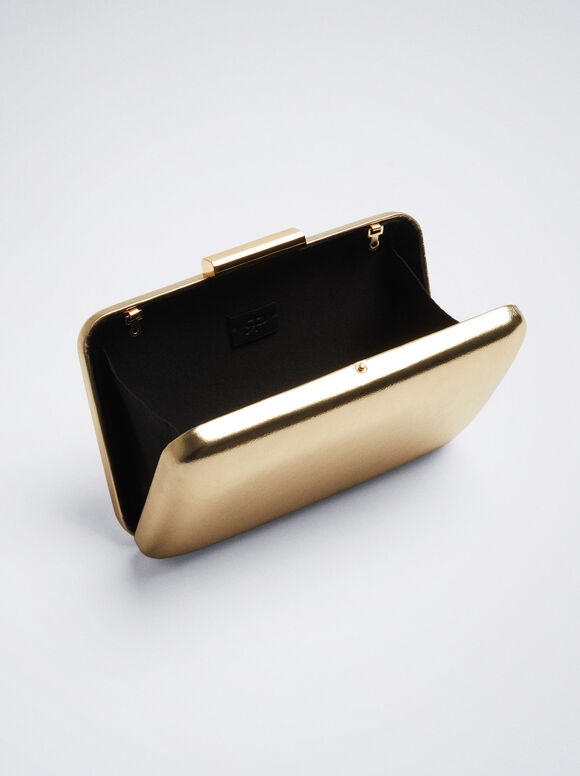 Clutch de festa metalizada - Dourada