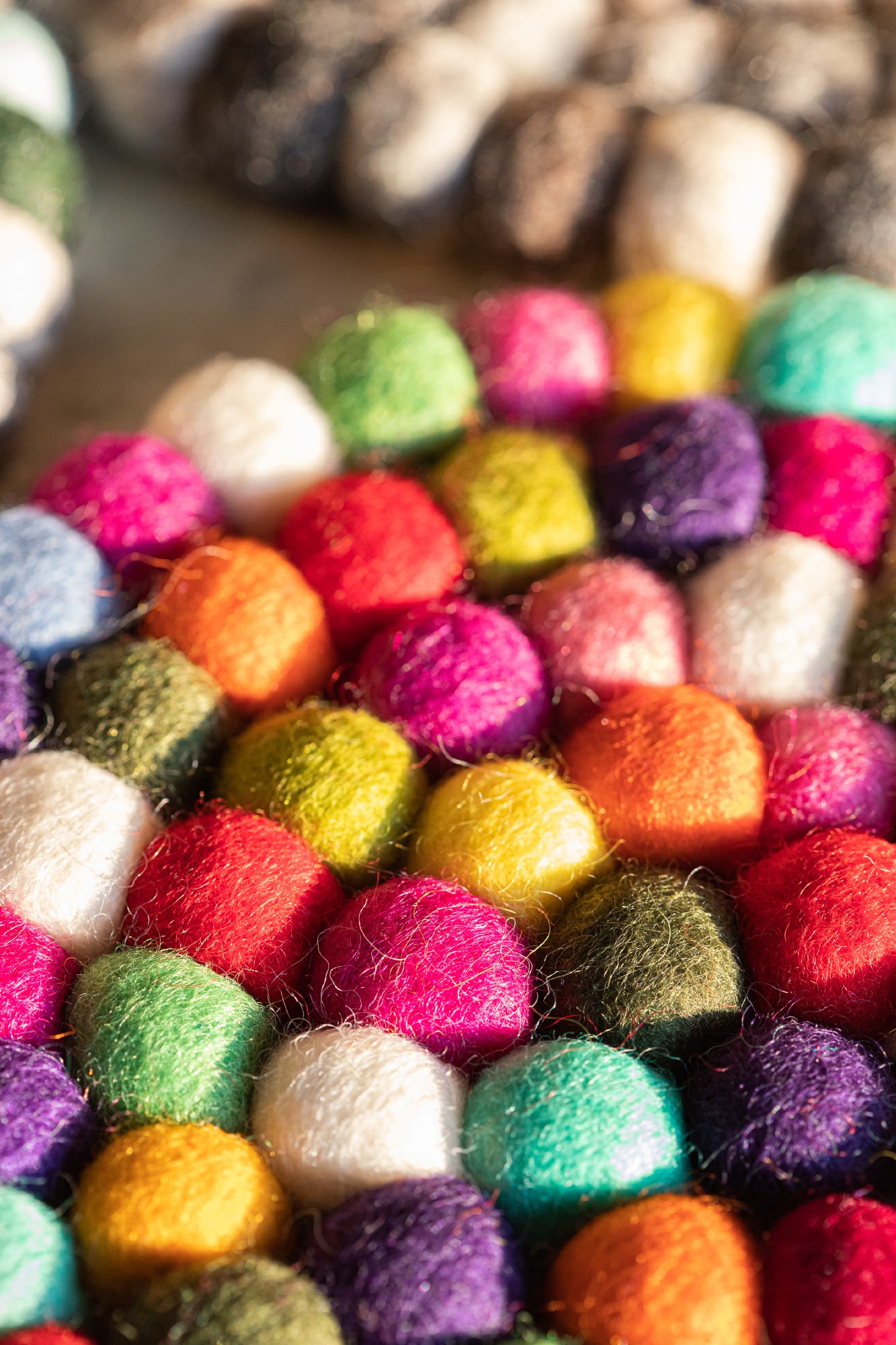Filz-Untersetzer für Klangschalen, multicolor, Ø 24 cm günstig bestellen