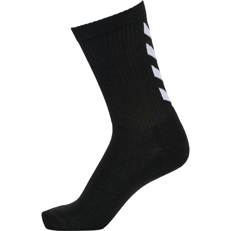 Hummel Chaussettes Fundamental Pack de 3 - Noir/Blanc