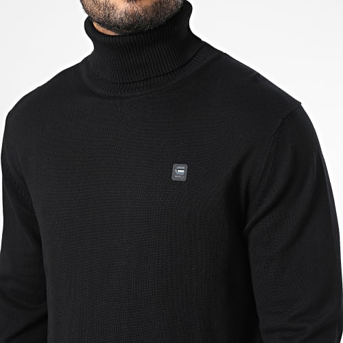 Pull Col Roulé Premium Core D21933-C560 Noir