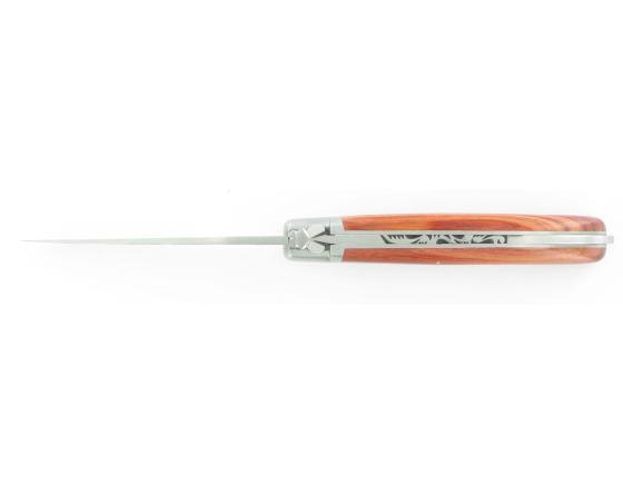 Laguiole XS Bois de rose - Acier 14C28 Couteau de Poche - Laguiole par Fontenille Pataud