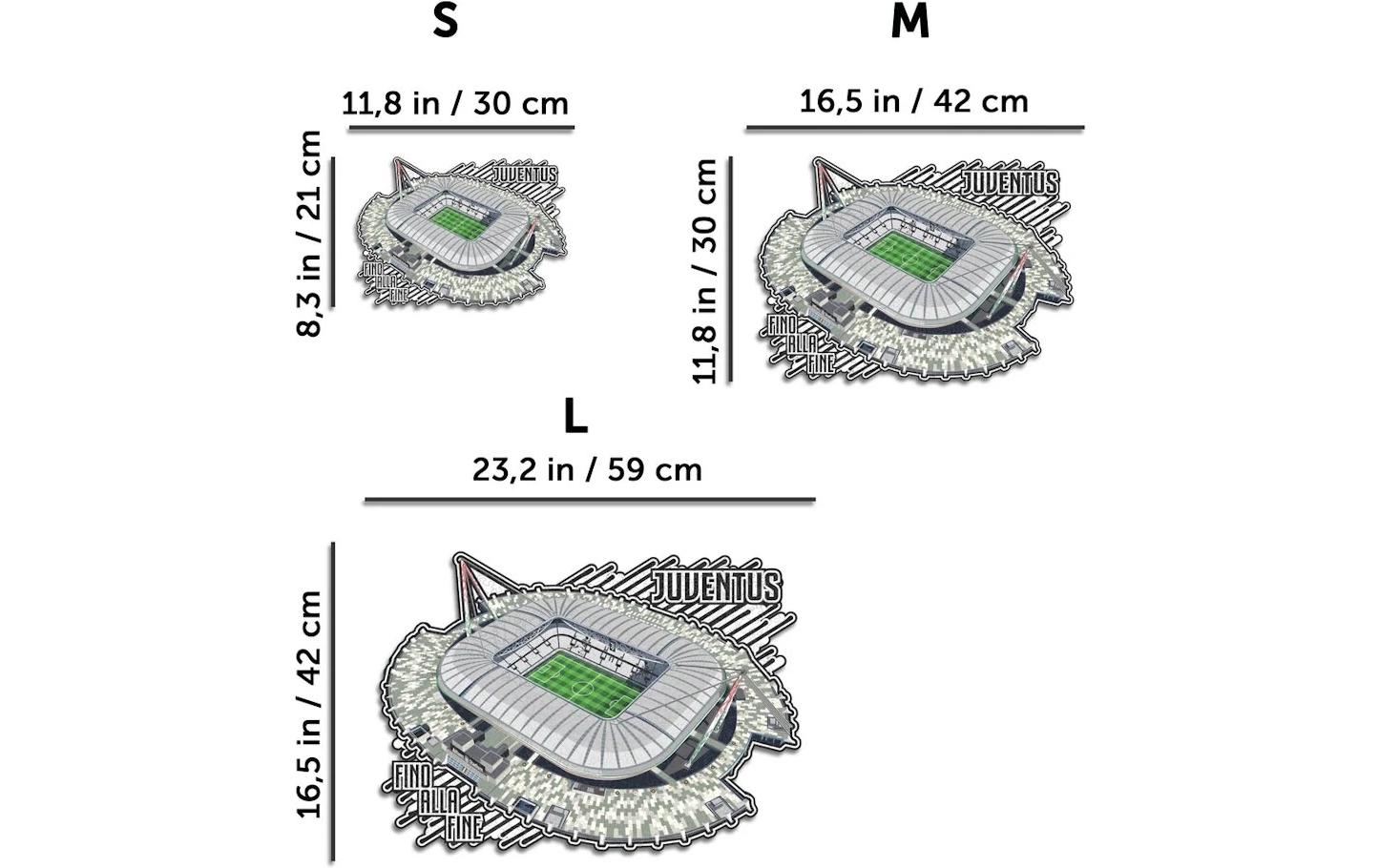Juventus Fc – Allianz StadiumOffiziell lizenziertes Holzpuzzle, Grösse M