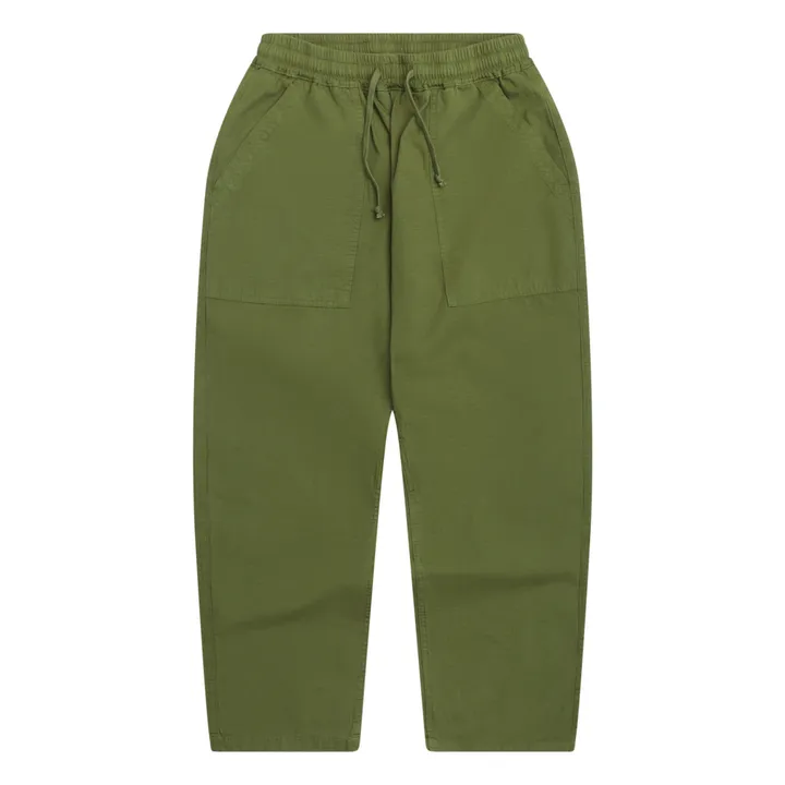 Service Works Pantalon Ripstop Chef Coton Bio | Vert kaki