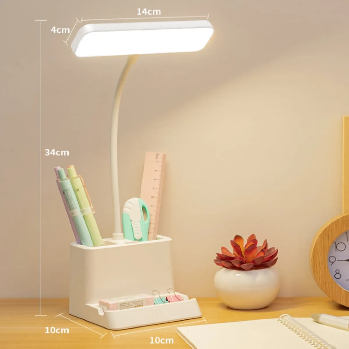 Lampe de Bureau LED Tactile Blanc