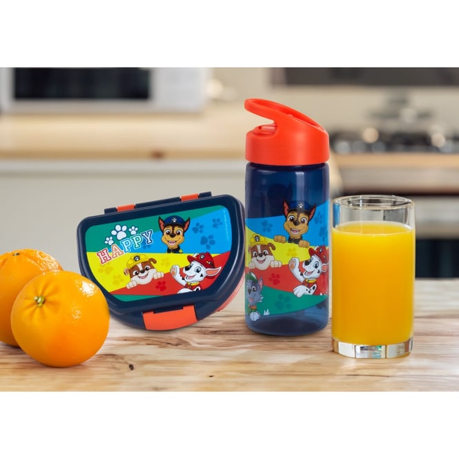 Paw Patrol - Pausen-Set - Brotdose und Trinkflasche - blau/rot