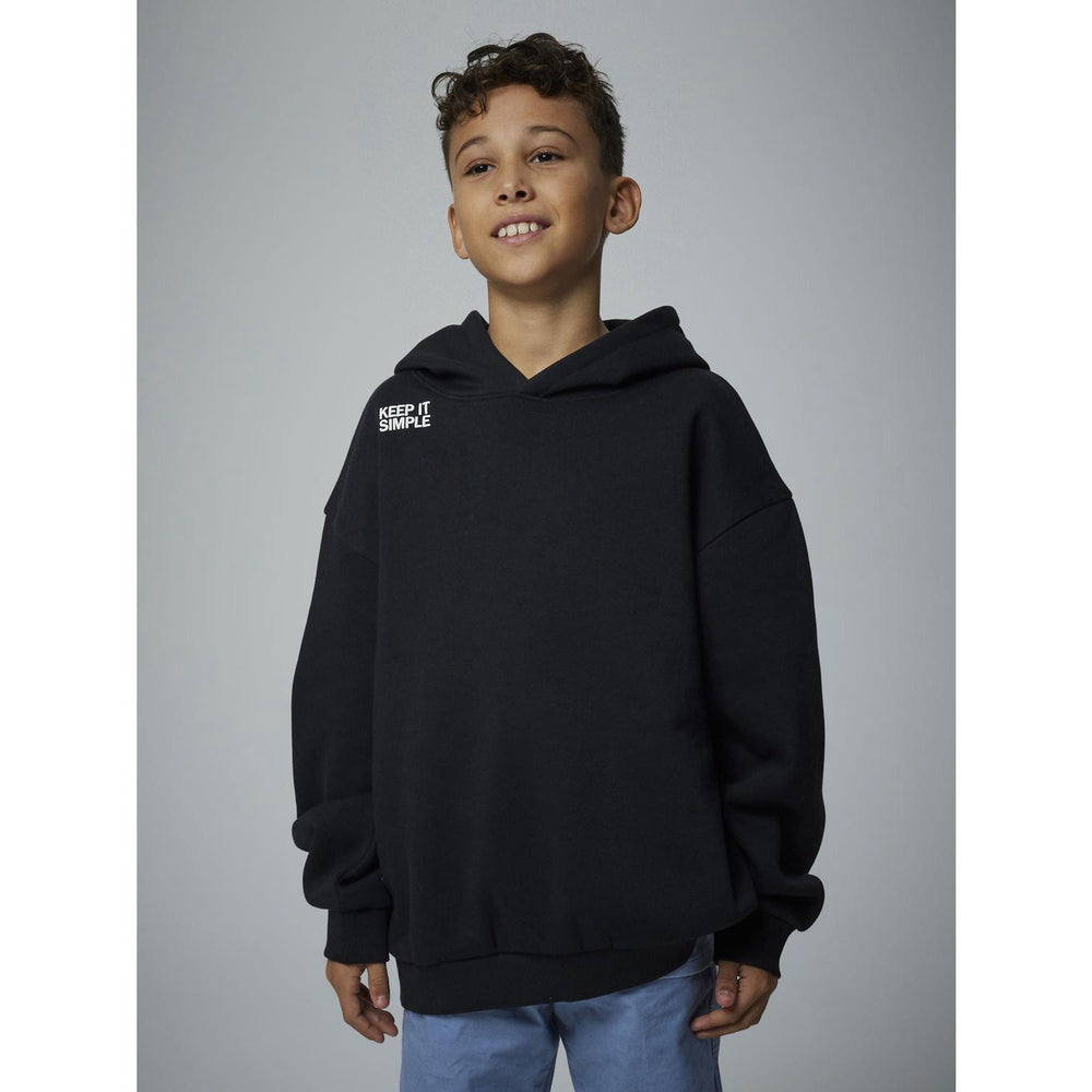 Køb Name It Black Nkmbronx Ls Rlx Swe Bru Wh Bf