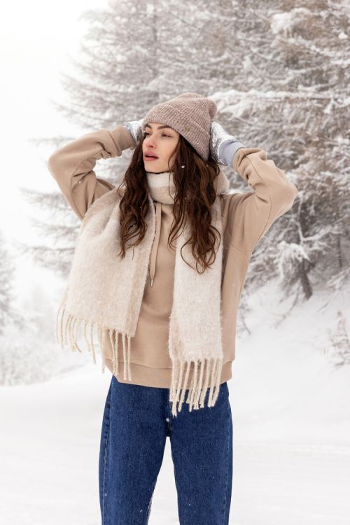 Beige hoodie 