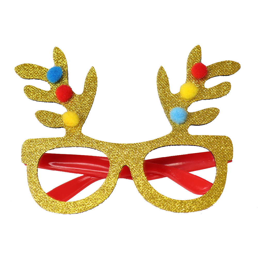 (6er Set) Photo Booth Weihnachts Brillen Party Fotorequisiten Foto Accessoires Dekorationen für lustige Bilder - Weihnachten