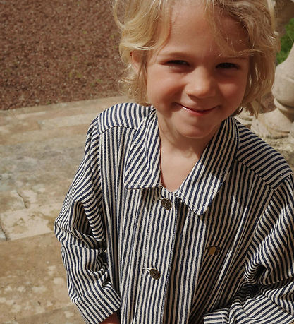 Konges Sløjd Jeansshirt - Fender - Marine Stripe