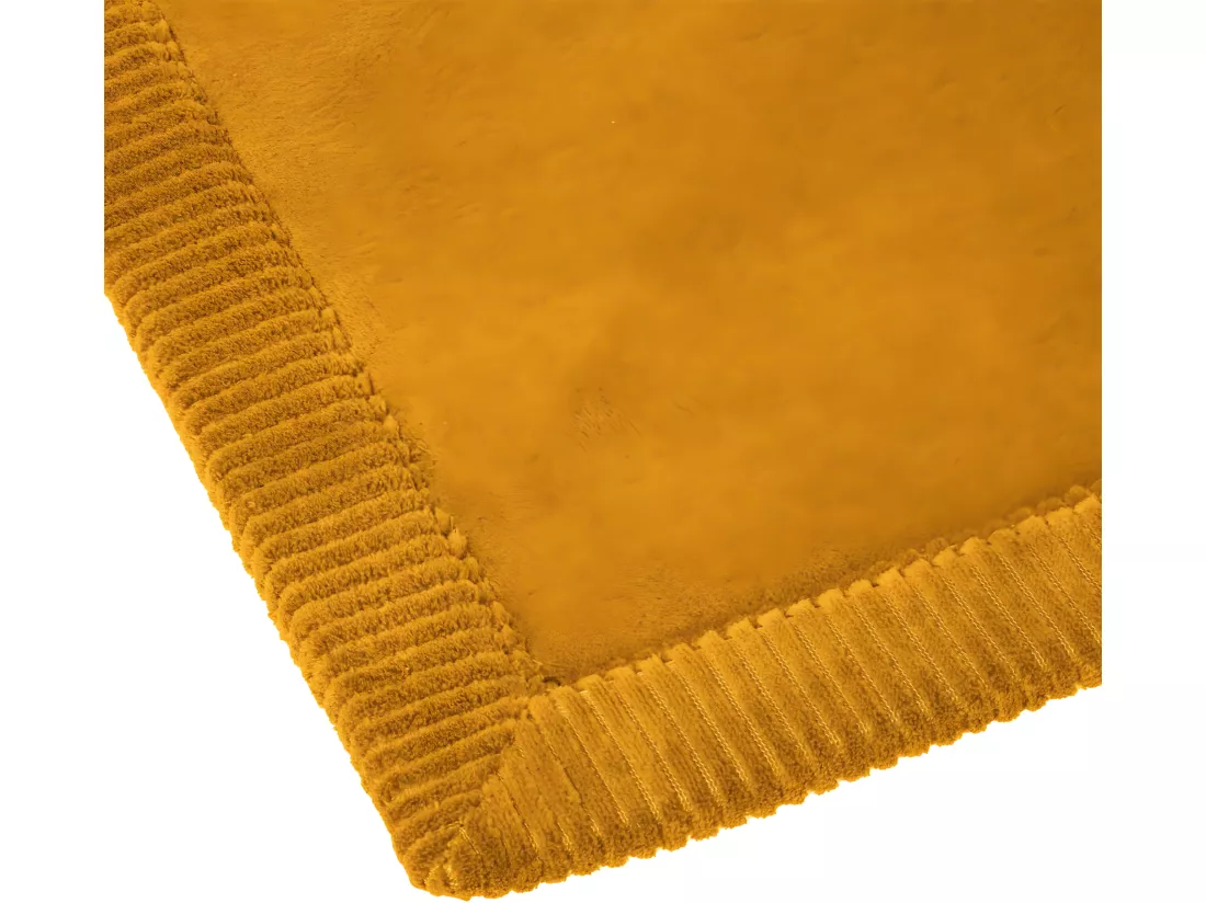 Tapis de Salle de bain Ocre à mémoire de forme 50 x 80 cm