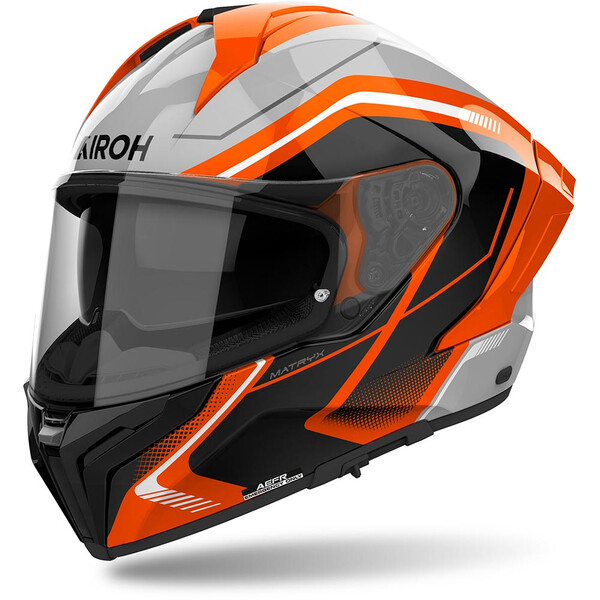 Airoh - Casque Matryx Wide Orange / Noir / Gris / Brillant