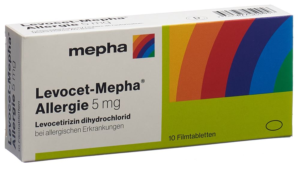 LEVOCET Mepha Allergie Filmtabl 5 mg Blist 10 Stk