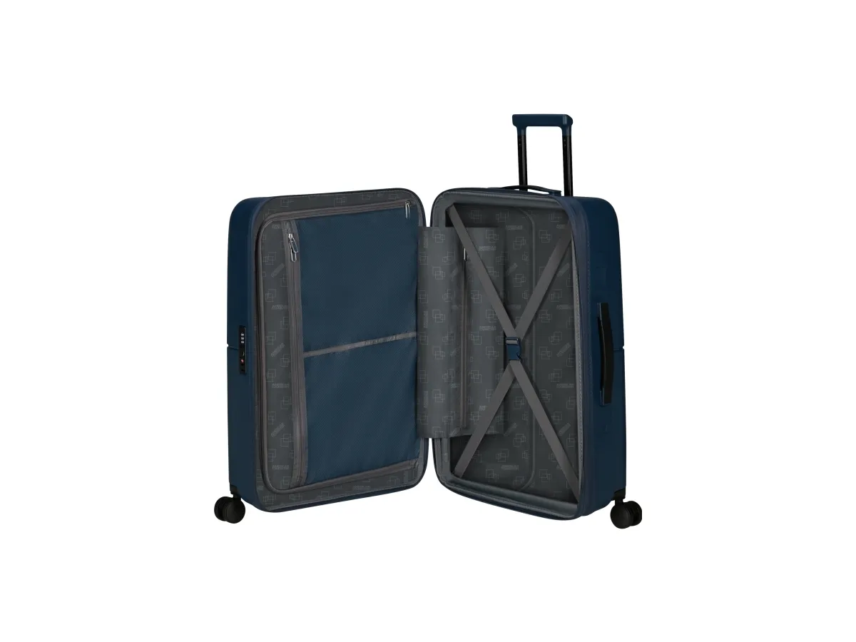 American Tourister DashPop, Trolley, Hård skal, Blå, Kabine, 4 hjul, Roterende hjul