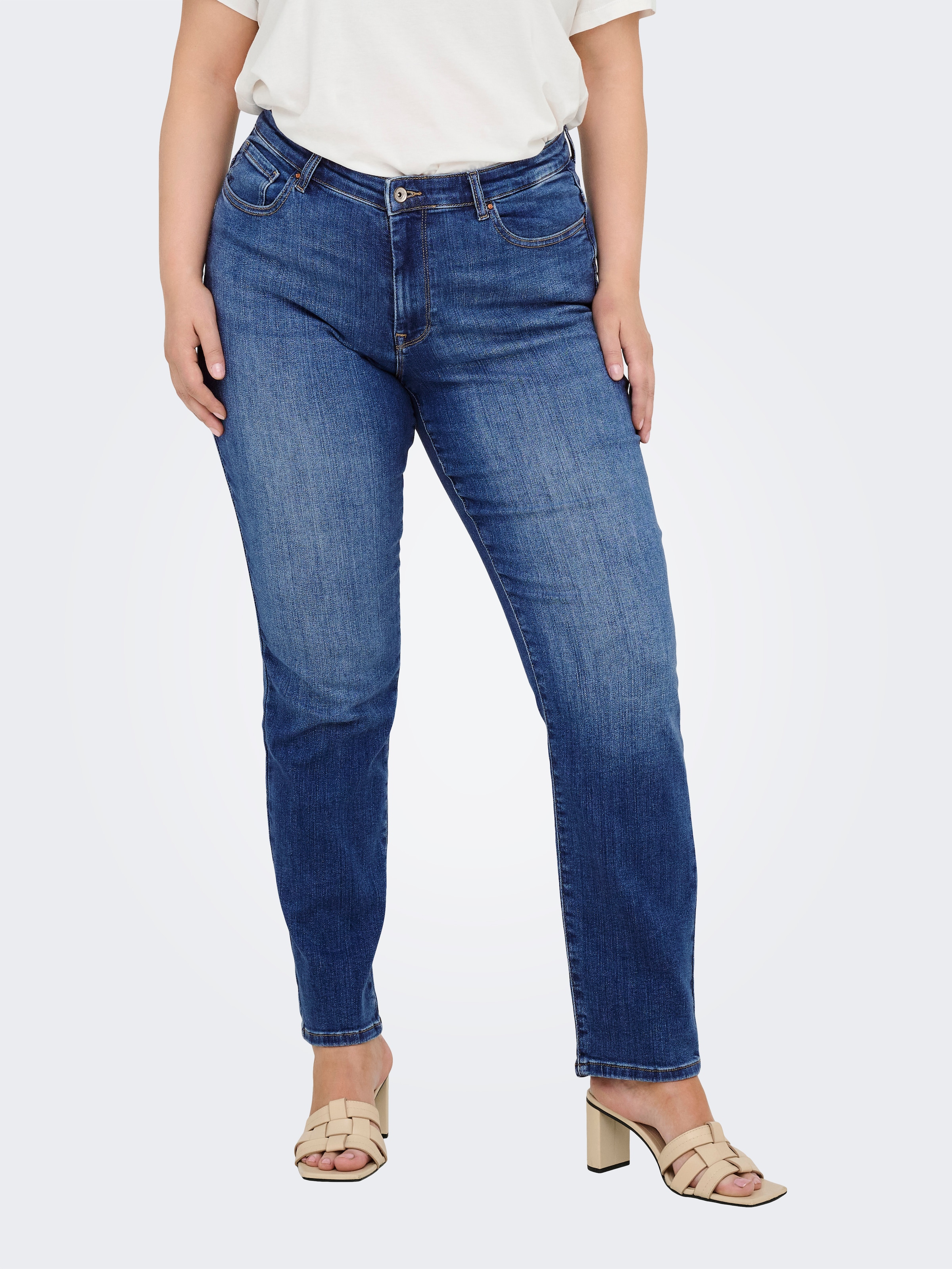 ONLY CARMAKOMA Slim-fit-Jeans »CARSUI MID SLIM DNM DIA364«