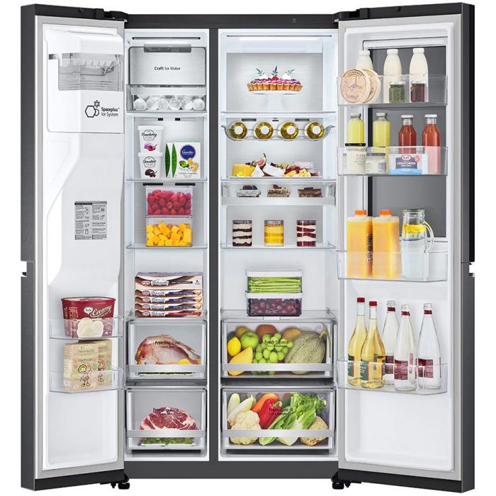 LG Side-by-Side GSXV 90 MCDE // InstaView® / Festwasseranschluss // 100€ LG Cashback