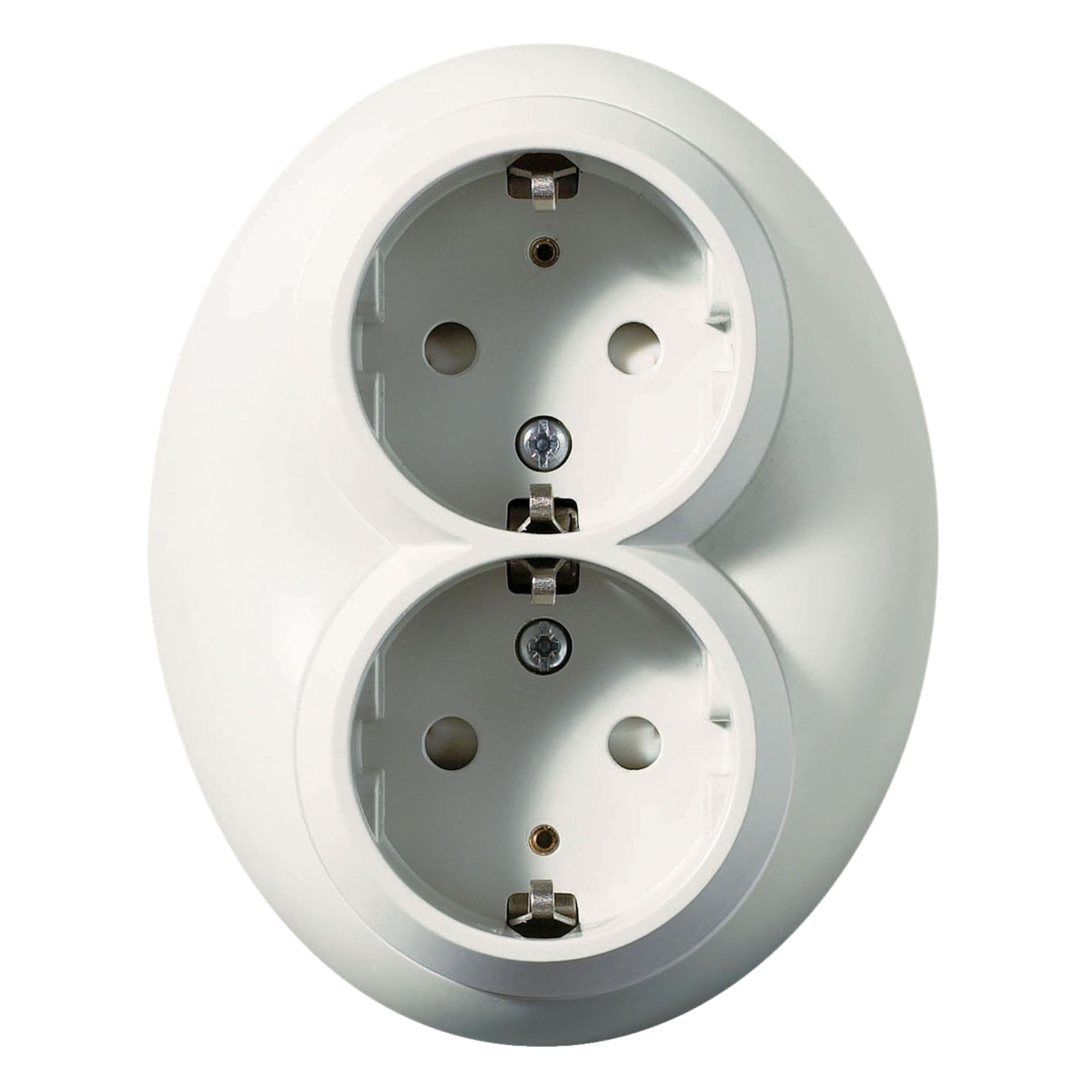 Schneider Electric Renova Jordet vegguttak 2-veis Innfelt Hvit