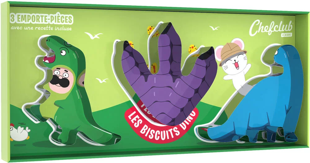CHEFCLUB KIDS -EMPORTE PIECES LES BISCUITS DINO