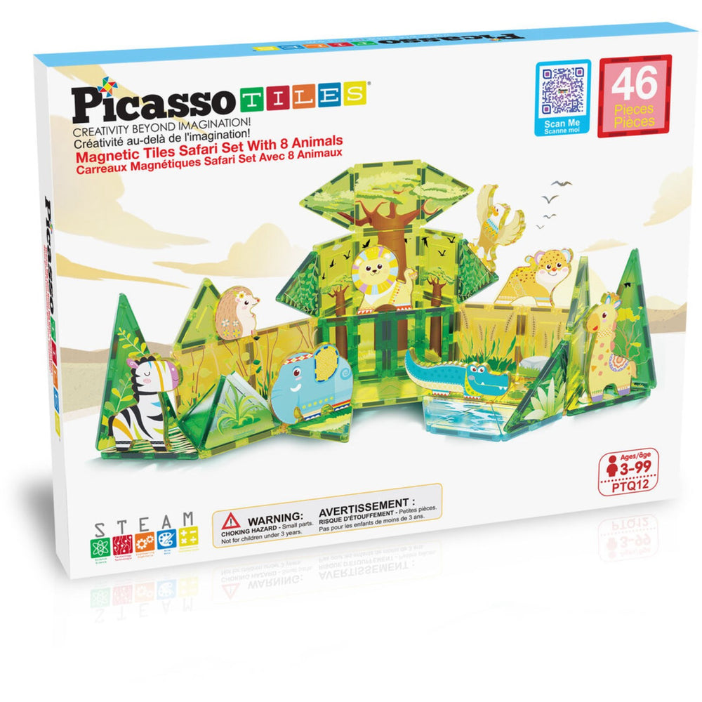 Køb Picasso Tiles Picasso Tiles 46 Stk Magnetiske Byggesæt Safari