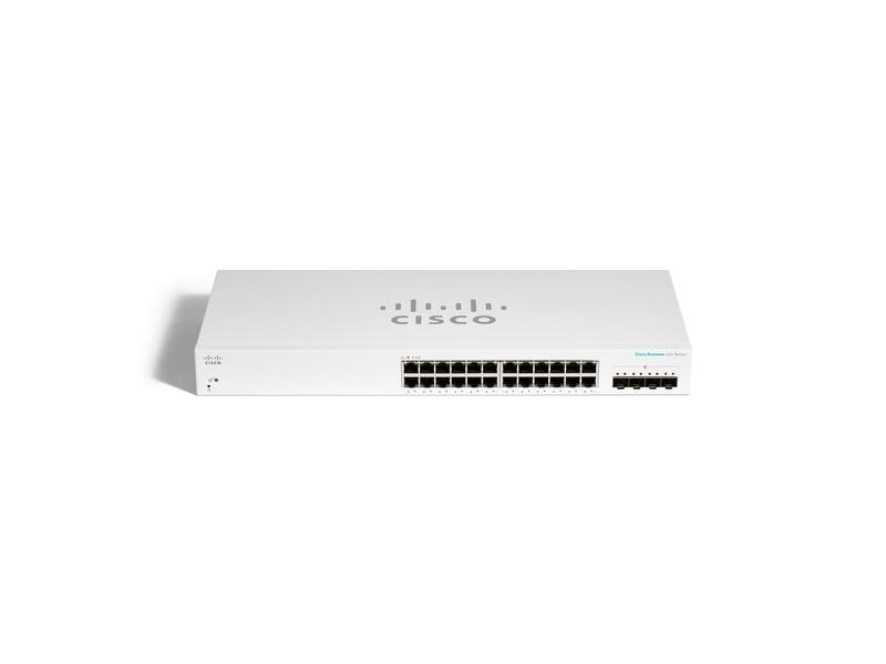 Cisco Switch CBS220-24T-4X 28 Port Cisco Business 220 Serie Smart Switch