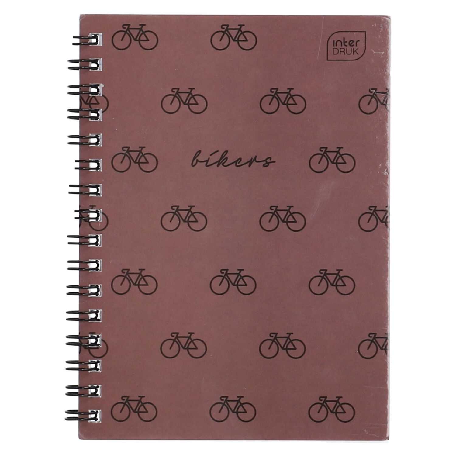 Spiralnotizbuch A6 kariert 50 Blatt Satin Gold 4-fach