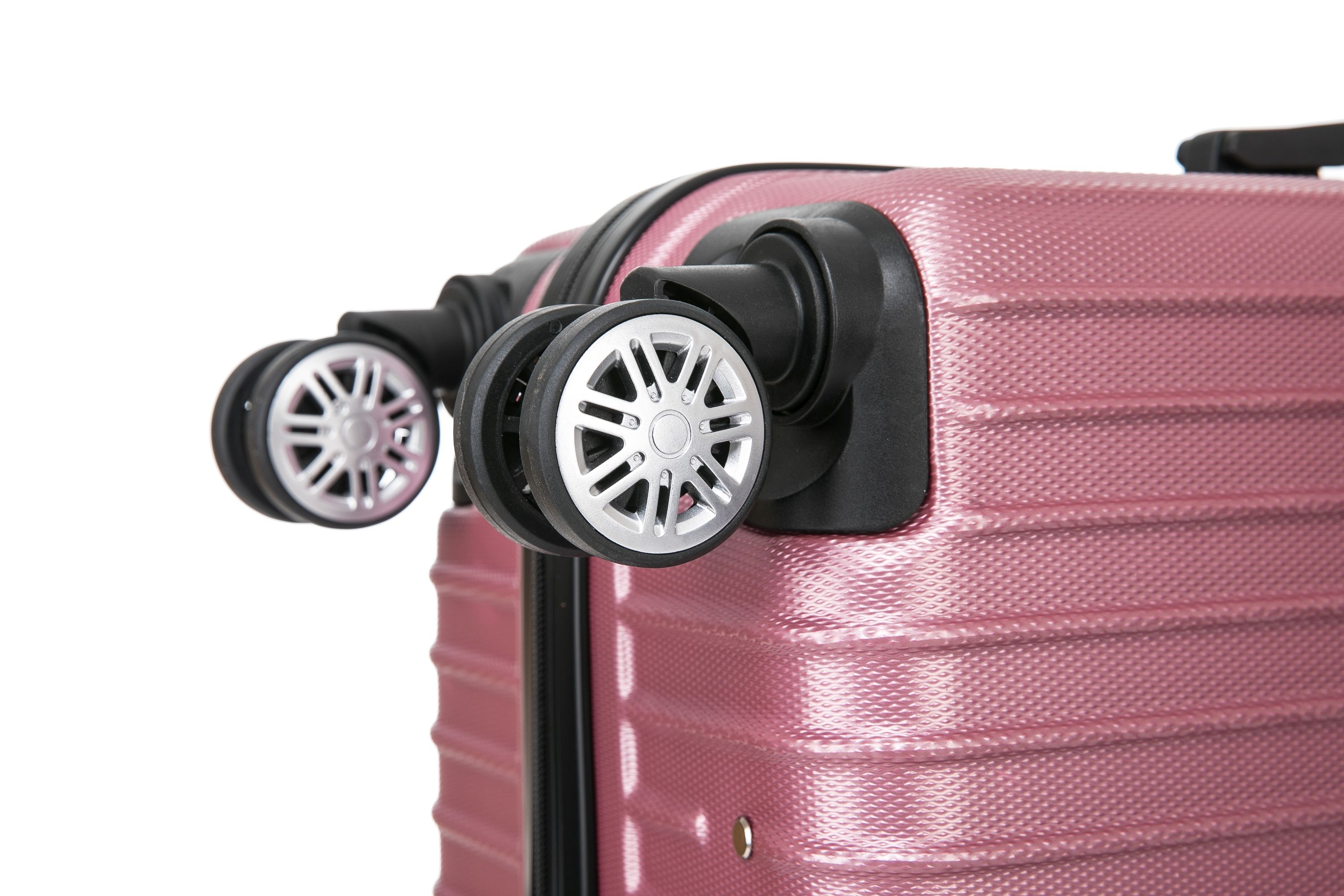 Reisekoffer Hartschalenkoffer LINN 3er Set rosa