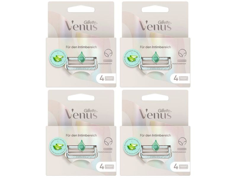 Gillette Venus Rasierklingen Für den Intimbereich 4 x 4 Stü Damenrasierer für den Intimbereich