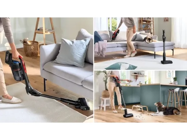 Bosch BCS1041PET, Stick vakuum, Poseløs, Sort, Rød, 0,4 L, Dry, HEPA